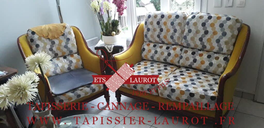 Ensemble de fauteuils canapés restaurant façon contemporaine
