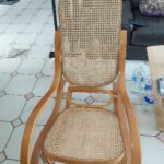 tapissier Yvelines 78 24 Chaise à bascule réparé et restauré à Vernouillet 78