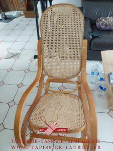 Chaise à bascule réparé et restauré à Vernouillet 78