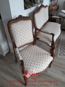 restauration fauteuil à Versailles 78