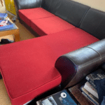 Réfection de canapé – Tapissier Laurot (78, 92, 95, 60, 27) 12 Réfection de canapés d'angle tissue/ cuir à Neuilly-sur-Seine 92