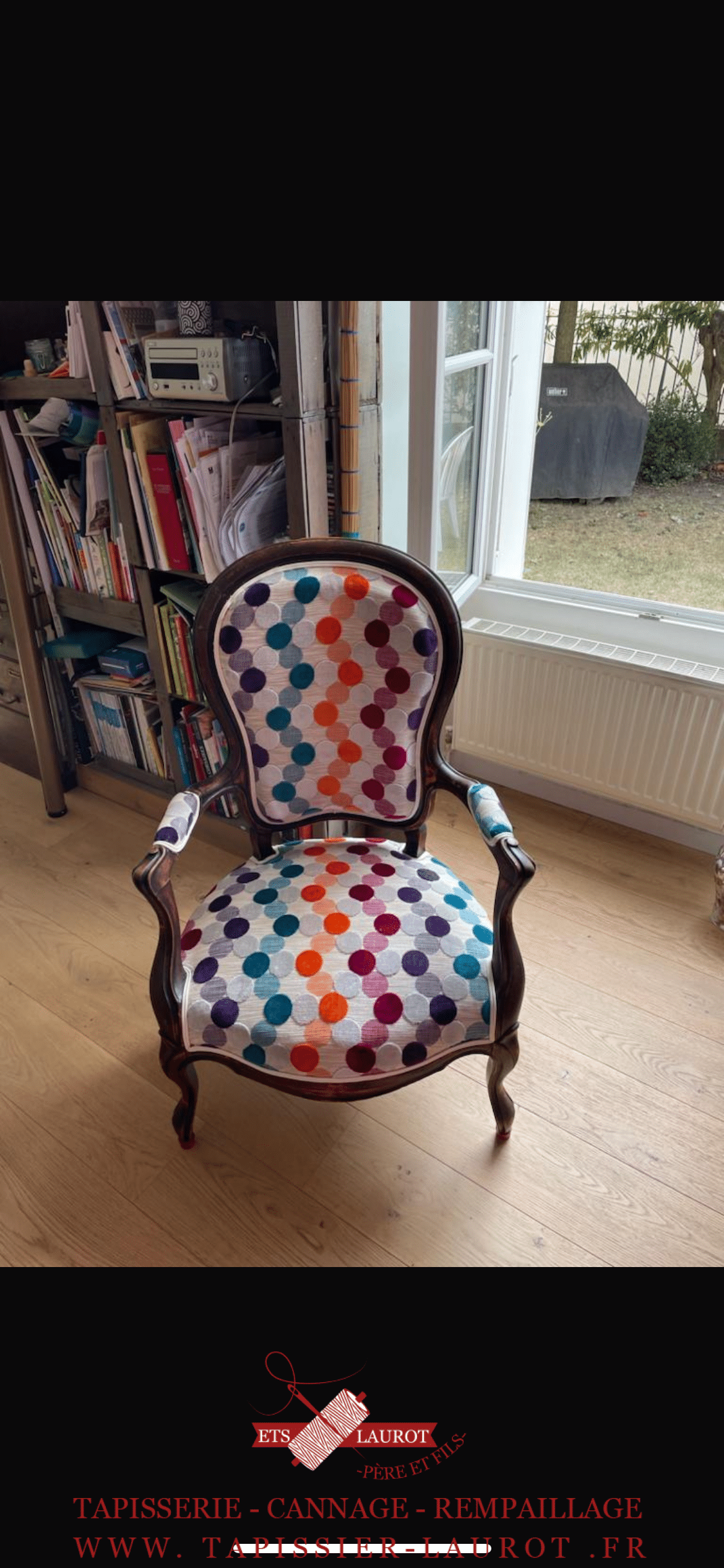 tapissier Yvelines 78 36 Restauration de siège à La Roche-Guyon (95780)