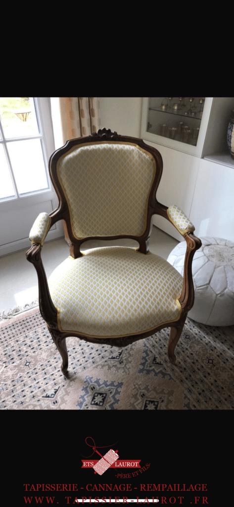 Restauration de fauteuil à Levallois-Perret 92