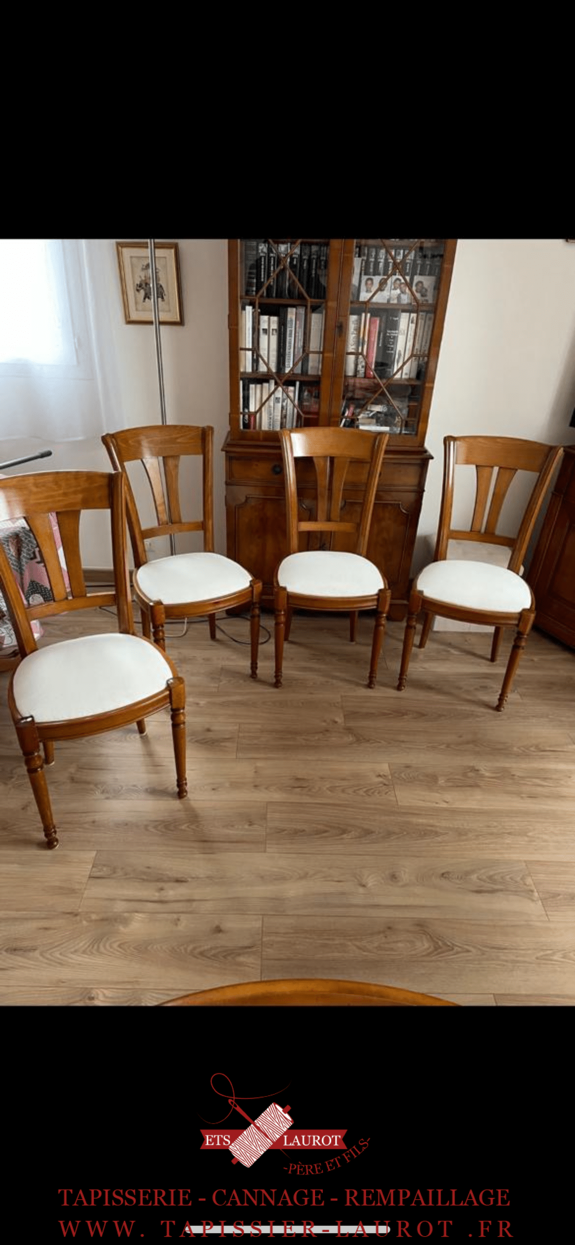 Réfection et restauration de cannage chaises 46 Restauration ébenniste de chaise à chantilly 60