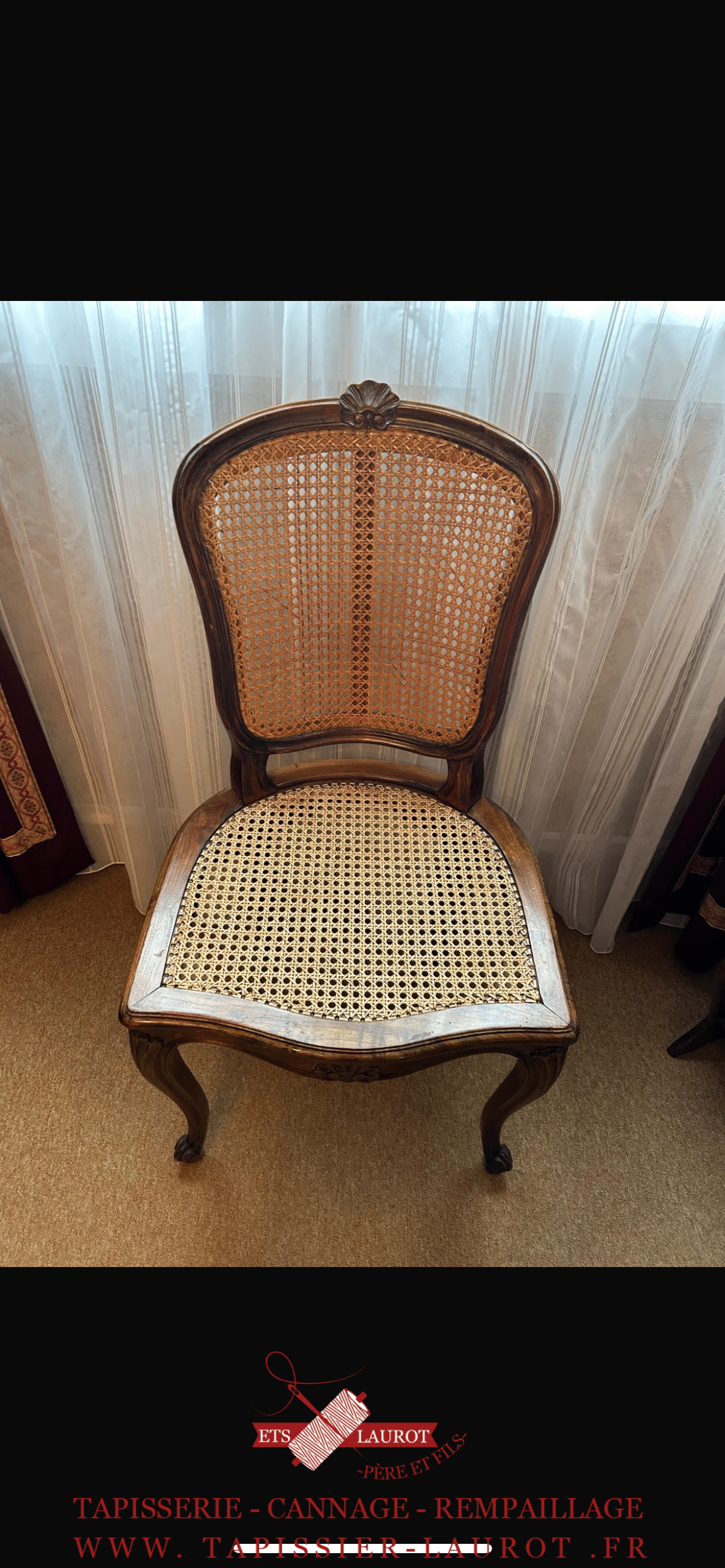 tapissier Oise 60 16 restauration de chaise à trie la ville 60