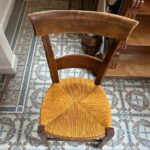 tapissier Val d'Oise 95 3 Réfection assise chaise en paille à beauchamps 95250 Val D'Oise