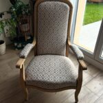 Recouvrement fauteuil voltaire acheres 78 Yvelines #acheres #yvelines #tapissier #artisan #fauteuil