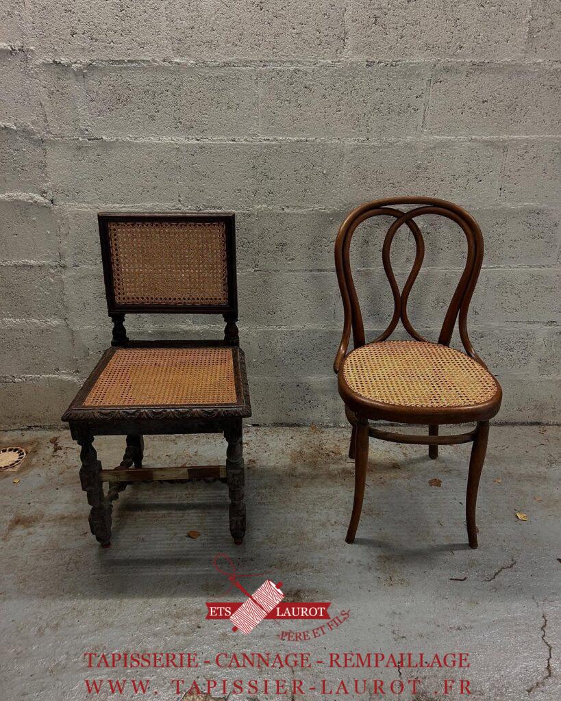 Réfection chaise cannage Saint-Germain en laye 78 Yvelines