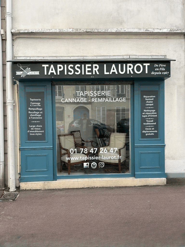 Boutique tapissier Laurot 33 rue de la république Yvelines