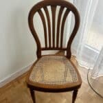 Réfection assise chaise en cannage et recollage de l’ensemble de la structure bois chambourcy 78240 Yvelines