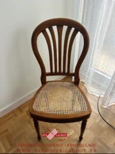 Réfection assise chaise en cannage et recollage de l’ensemble de la structure bois chambourcy 78240 Yvelines