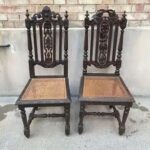 Réfection et restauration de cannage chaises 26 Chaise Henri II