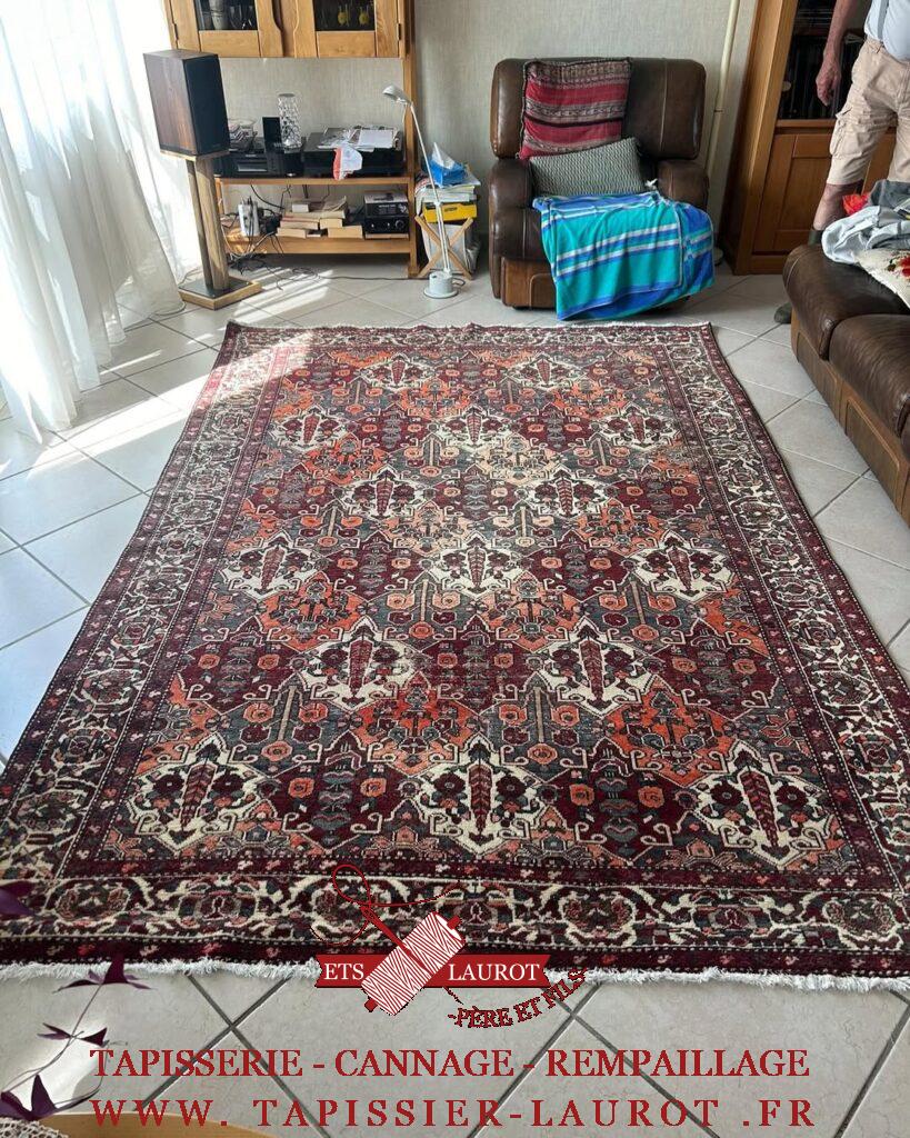 Nettoyage et restauration de lisière sur tapis à Osny (95520)