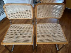 Prix cannage et rempaillage de chaise dans les Yvelines 15 renovation de caise b32 marcel breuer en cannage à versailles 78