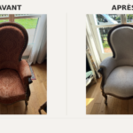 Fauteuil Empire Napoleon 3 3 Réfection complète d’une bergère Napoléon III à Cergy dans le Val-d’Oise 95, avant après restauration par