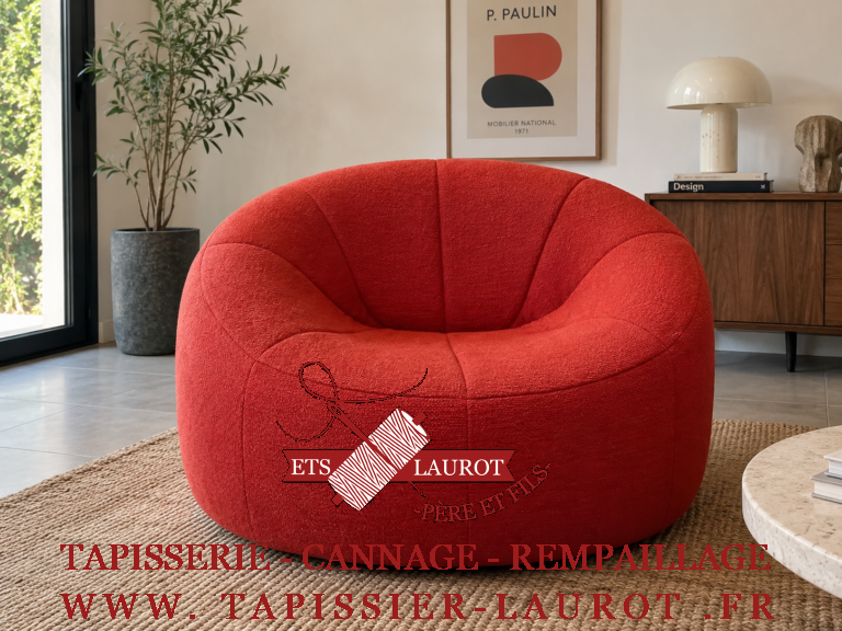 Restaurer un fauteuil Pumpkin de Pierre Paulin